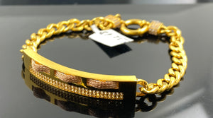 21k Solid Gold Elegant Ladies Designer Bangle b7749 - Royal Dubai Jewellers