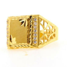 22k 22ct Solid Gold ELEGANT Charm Mens Simple Ring SIZE 11.5 "RESIZABLE" r1766 - Royal Dubai Jewellers