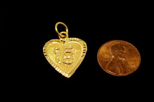 22k 22ct Solid Gold SIKH RELIGIOUS KHANDA ONKAR Pendant Diamond Cut p978 ns - Royal Dubai Jewellers