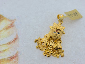 22K Solid Gold Lord Hanuman Pendant P5428 - Royal Dubai Jewellers