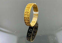 22k Ring Solid Gold ELEGANT Charm Mens Cross Band SIZE 11 "RESIZABLE" r2334 - Royal Dubai Jewellers
