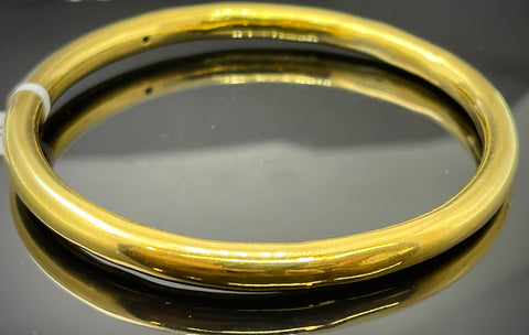 22k Bracelet Solid Gold Elegant Ladies Jewelry High Polish Round Design BR5154 - Royal Dubai Jewellers