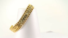 22k Bracelet Solid Gold Simple Charm Diamond Cut Design Size 8.5 inch B3093 - Royal Dubai Jewellers