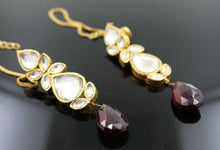 22k 22ct Solid Gold Elegant Traditional Kundan Set Necklace with STONE KS119 | Royal Dubai Jewellers