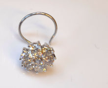 Authentic 18K White Gold Charm Nose Pin Ring Diamond VS2 n103 | Forever22karat