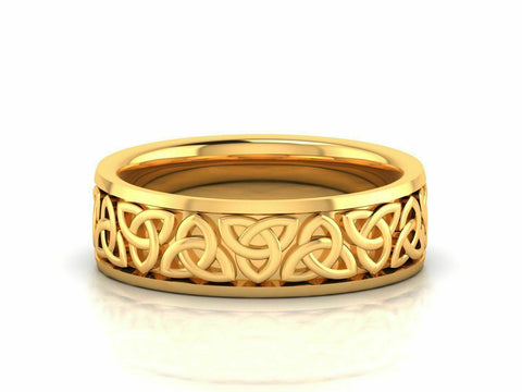 22k Ring Solid Yellow Gold Ladies Jewelry Modern Geometric Insert Design CGR3 - Royal Dubai Jewellers