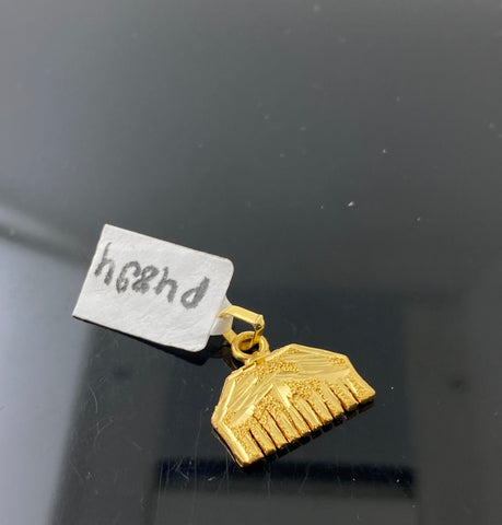 22K Solid Gold Sikhism Pendant P4894 - Royal Dubai Jewellers