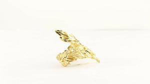 22k RIng Solid Gold ELEGANT Charm Floral Ring SIZE 8-1/2 "RESIZABLE" r2183 - Royal Dubai Jewellers