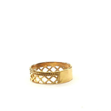 22k Ring Solid Gold ELEGANT Charm Ladies Rustic Band SIZE 7.5 "RESIZABLE" r2357 - Royal Dubai Jewellers