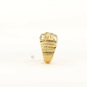 22k Ring Solid Gold ELEGANT Charm Classic Ladies Band SIZE 6 "RESIZABLE" r2107 - Royal Dubai Jewellers
