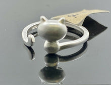 18k Ring Solid Gold ELEGANT Charm Simple Cat Design Ladies Band r2106zz - Royal Dubai Jewellers