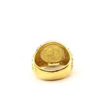 22k Ring Solid Gold Elegant Warrior Design Mens Ring Size R2034 mon - Royal Dubai Jewellers