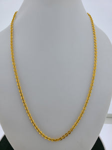 22K Solid Gold Chain With Links C1079 - Royal Dubai Jewellers
