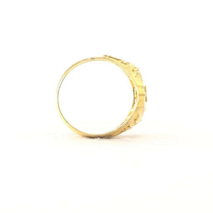 22k Ring Solid Gold ELEGANT Charm Men Medieval Band SIZE 1.25 "RESIZABLE" r2135 - Royal Dubai Jewellers