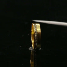 22k Ring Solid Gold ELEGANT Charm Men Channel Band SIZE 9 "RESIZABLE" r2300 - Royal Dubai Jewellers