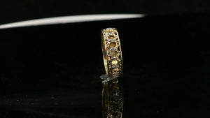 22k Ring Solid Gold ELEGANT Charm Ladies Band SIZE 7.85 "RESIZABLE" r2921mon - Royal Dubai Jewellers