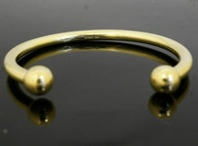 CUSTOM Handmade 22K Classic SOLID GOLD Ball torque Hollow pipe BANGLE BRACELET - Royal Dubai Jewellers