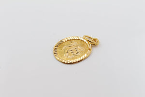 22k 22ct Solid Gold SIKH RELIGIOUS KHANDA ONKAR Pendant Diamond Cut p1016 ns - Royal Dubai Jewellers