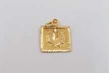 22k 22ct Solid Gold SIKH RELIGIOUS KHANDA ONKAR Pendant Diamond Cut p994 ns - Royal Dubai Jewellers