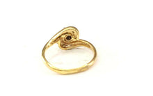 22k Ring Solid Gold ELEGANT Charm Woman Floral Band SIZE 6 "RESIZABLE" r2447 - Royal Dubai Jewellers