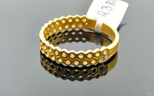 22k Ring Solid Gold ELEGANT Charm Men Hexagon Band SIZE 11 "RESIZABLE" r2330 - Royal Dubai Jewellers