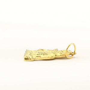 22k Solid Gold ELEGANT Diamond Cut Religious krishna and radha Pendant P1514 - Royal Dubai Jewellers