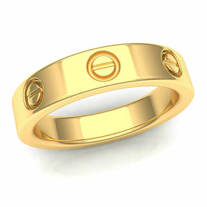 22k Ring Solid Yellow Gold Ladies Jewelry Modern Italian Designer Pattern CGR6 - Royal Dubai Jewellers