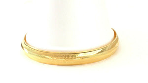 22k Bracelet Solid Gold Simple Charm Diamond Cut Men Design Size 3 inch B4216 - Royal Dubai Jewellers