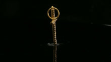 22k Pendant Solid Gold ELEGANT Simple Diamond Cut Jesus Cross Pendant P2203 mon - Royal Dubai Jewellers