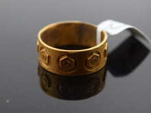 22k Ring Solid Gold ELEGANT Charm Mens Geometric Band SIZE 7.5 "RESIZABLE" r2343 - Royal Dubai Jewellers