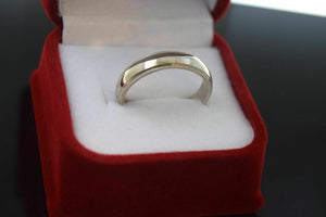 18k 18ct Solid WHITE GOLD PLAIN UNISEX Ring BAND "RESIZABLE" size 10.5 r791 - Royal Dubai Jewellers