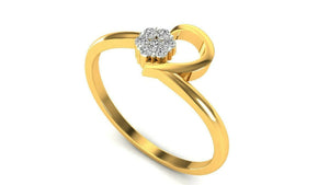 22k Ring Solid Yellow Gold Ladies Jewelry Elegant Simple Band CGR77 - Royal Dubai Jewellers