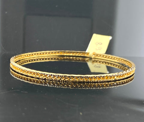 22k Solid Gold Elegant Bangle B7095 - Royal Dubai Jewellers