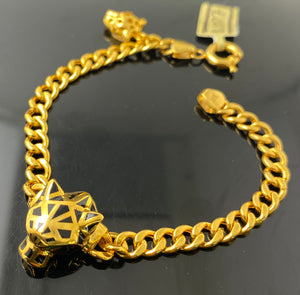 21k Solid Gold Elegant Ladies Exotic Panther Design b1027 - Royal Dubai Jewellers