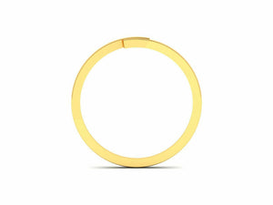 22k Ring Solid Yellow Gold Ladies Jewelry Modern Tension Setting Band CGR23 - Royal Dubai Jewellers