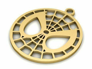 22k Pendant Solid Yellow Gold Ladies Jewelry Elegant Spider Shape Design CGP16 - Royal Dubai Jewellers