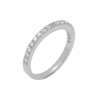 18k Solid Gold Elegant Ladies Modern American Diamond Infinity Ring D2152v - Royal Dubai Jewellers
