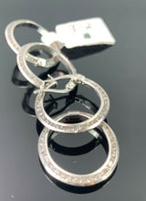 18k Earrings Solid Gold Ladies Jewelry Modern Designer Pattern Hoops E324 - Royal Dubai Jewellers