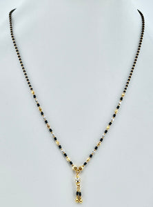 22K Solid Gold Two Tone Mangalsutra C4613 - Royal Dubai Jewellers