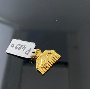 22K Solid Gold Sikhism Pendant P4890 - Royal Dubai Jewellers