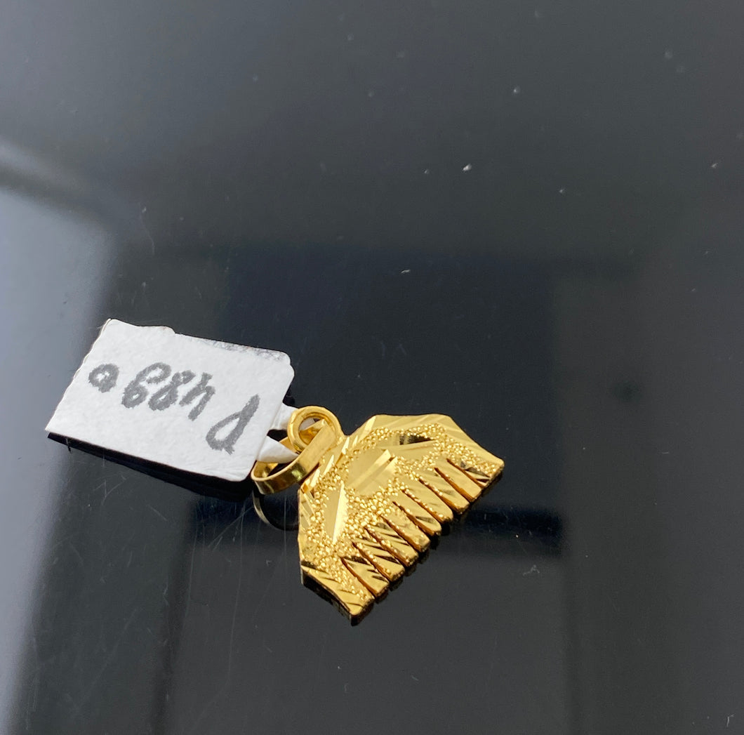 22K Solid Gold Sikhism Pendant P4890 - Royal Dubai Jewellers