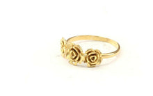 22k Ring Solid Gold ELEGANT Charm Woman Flower Band SIZE 7.50 "RESIZABLE" r2438 - Royal Dubai Jewellers