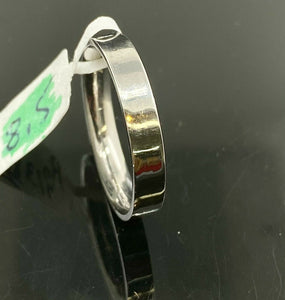 18k Ring Solid Gold Men Band Simple Plain High Polished Design R2138 - Royal Dubai Jewellers