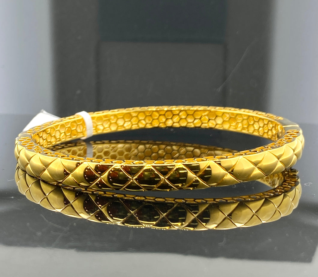 22k Solid Gold Elegant Bangle CB1328 - Royal Dubai Jewellers