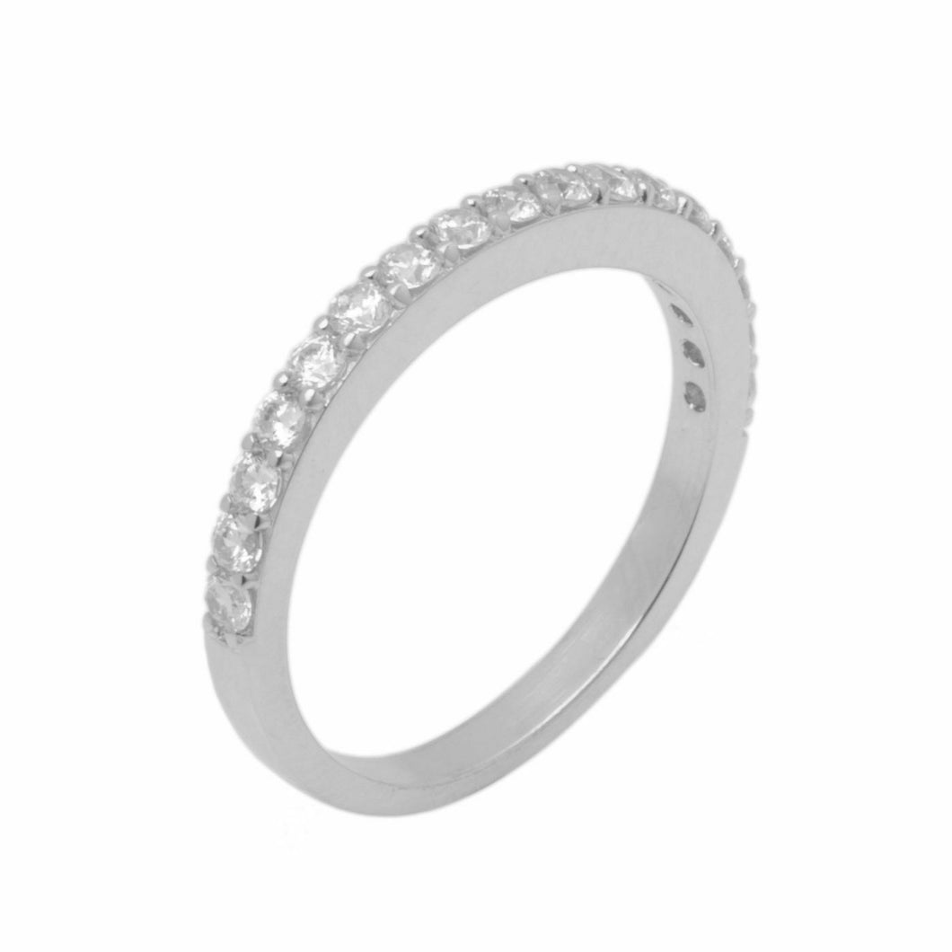 14k Solid Gold Elegant Ladies Modern American Diamond Infinity Ring D2154v - Royal Dubai Jewellers