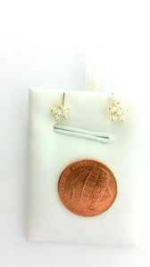 22k Solid Gold Diamond cut Stud Earrings SImple Design MX - Royal Dubai Jewellers