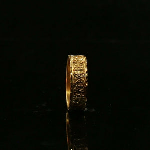 22k Ring Solid Gold Elegant Geometric Design Ladies Ring Size R2068z mon - Royal Dubai Jewellers