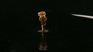 22k Ring Solid Gold ELEGANT Charm Multi Rings Band SIZE 7.5 "RESIZABLE" r2314 - Royal Dubai Jewellers
