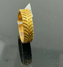 22k Ring Solid Gold ELEGANT Charm Men Geometric Band SIZE 9 "RESIZABLE" r2340z - Royal Dubai Jewellers