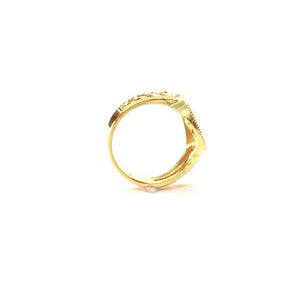 22k Ring Solid Gold Elegant Charm Floral Design Ladies Ring Size R2042 mon - Royal Dubai Jewellers